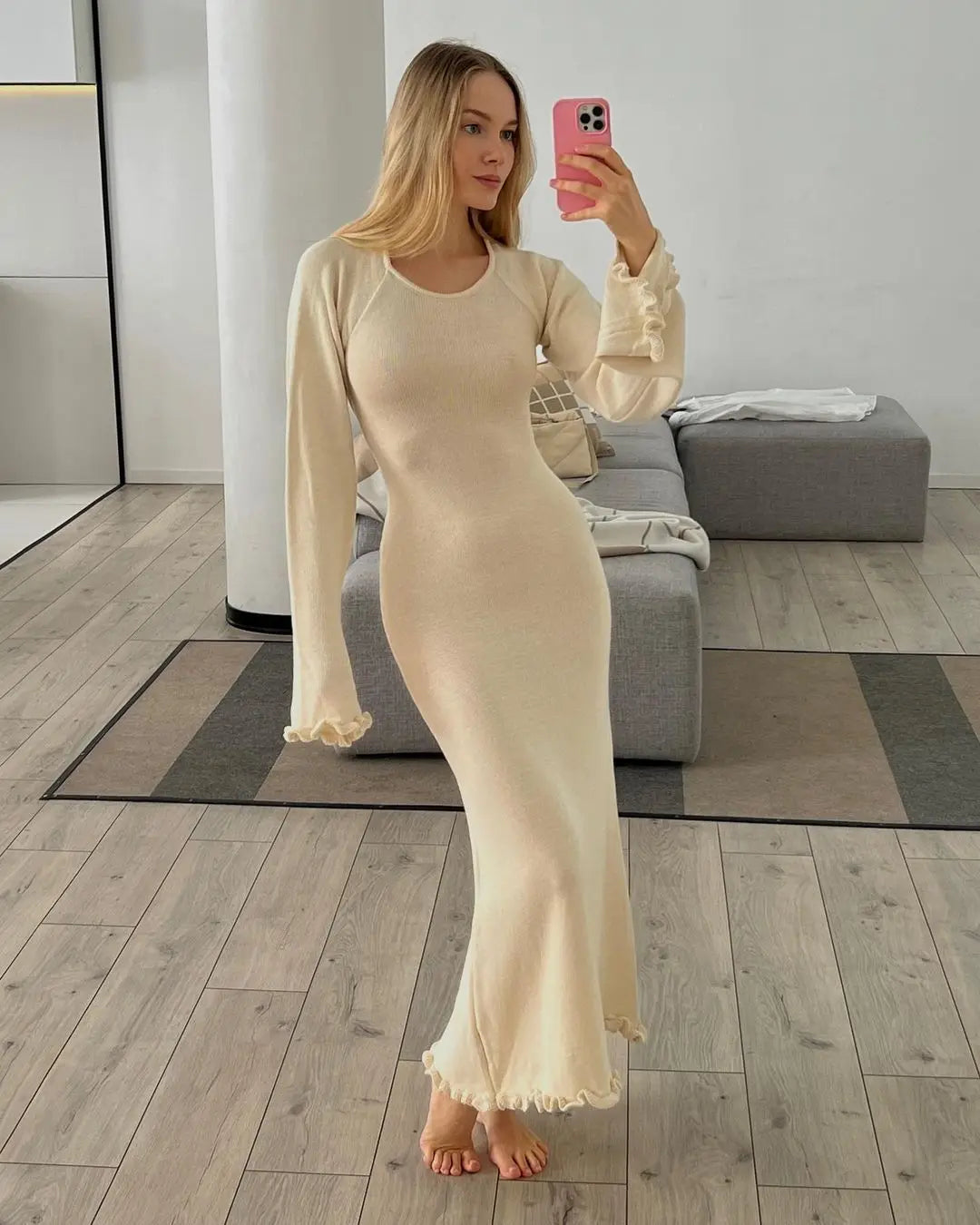 SOLENIE KNIT MAXI DRESS