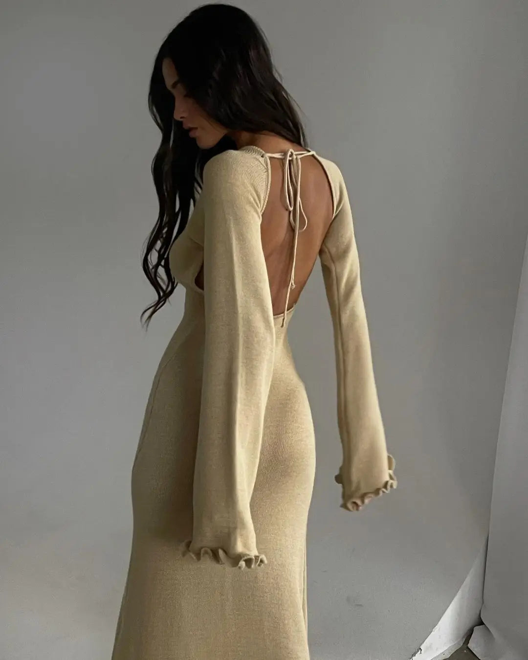 SOLENIE KNIT MAXI DRESS