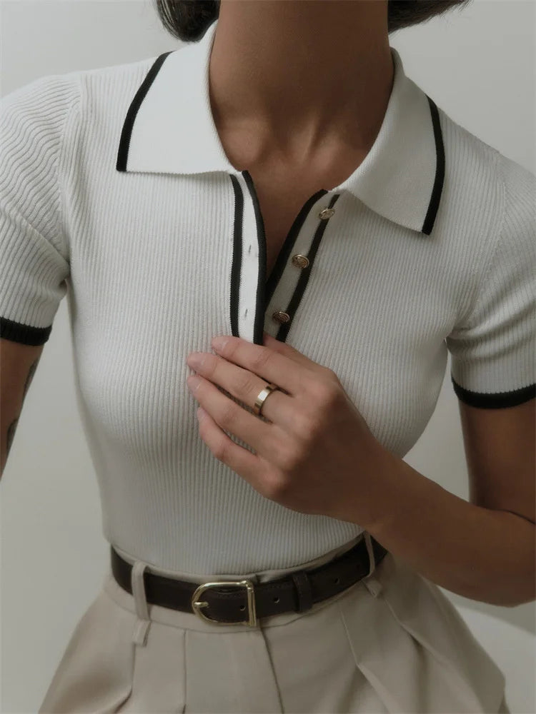 FARIDA KNITTED T-SHIRT