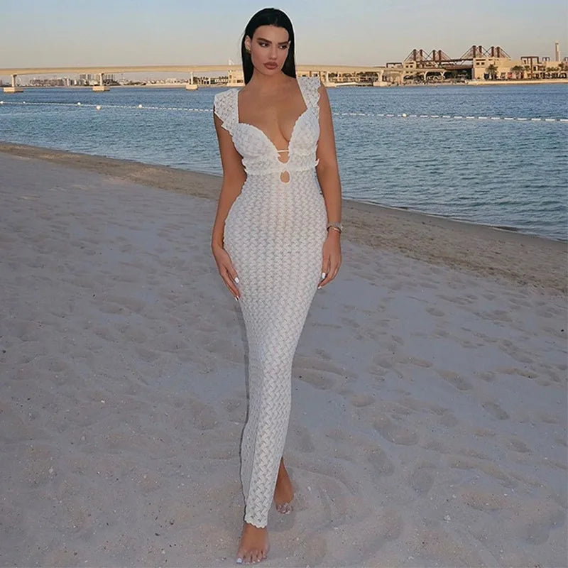 CHARMAINE BACKLESS MAXI DRESS