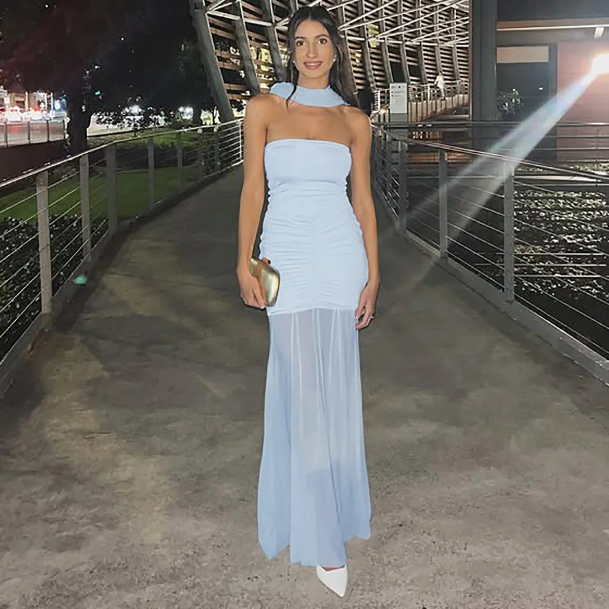 DEZIREI OFF SHOULDER MAXI DRESS