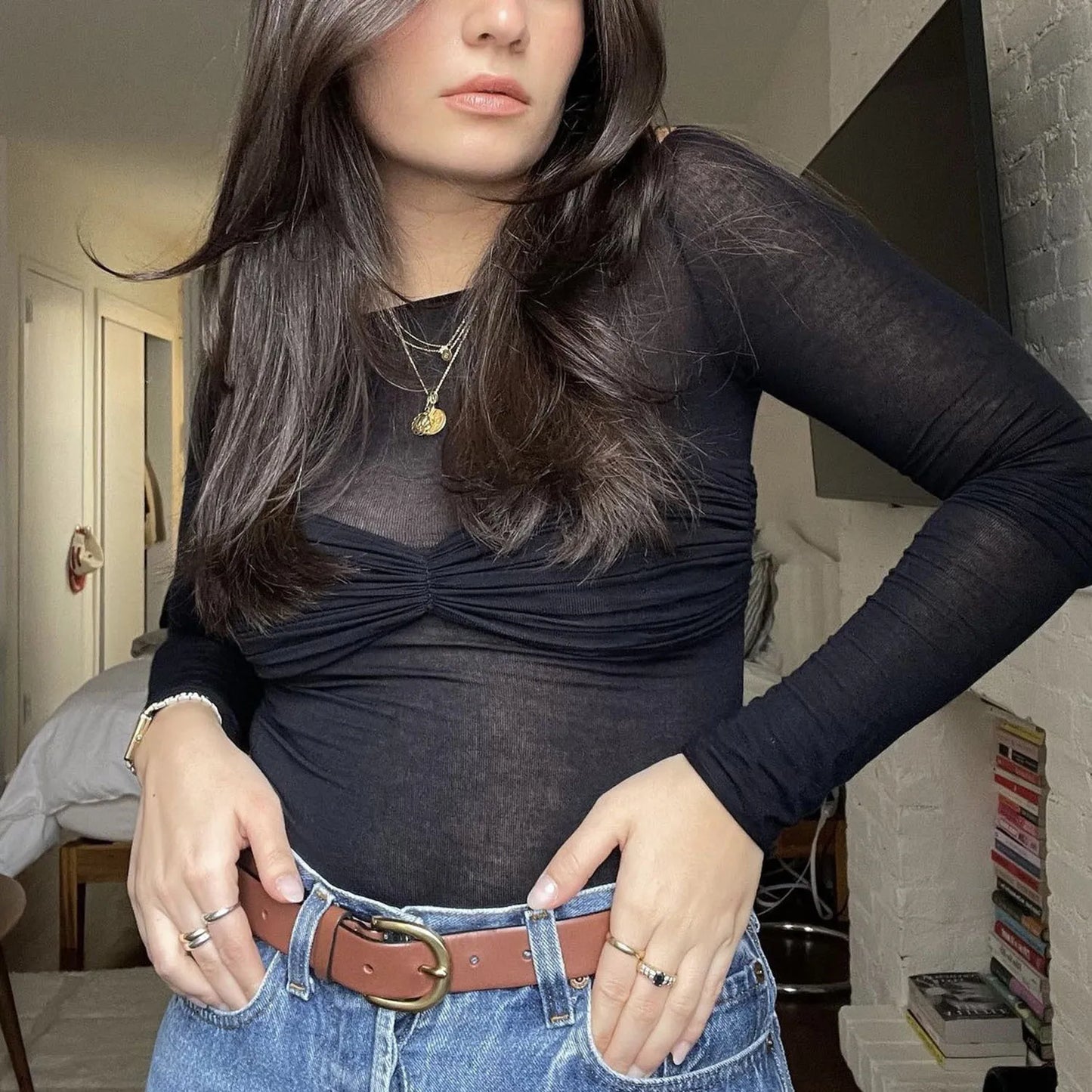 OLIVETTE KNIT TOP