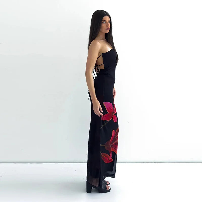 LELI OFF SHOULDER MAXI DRESS