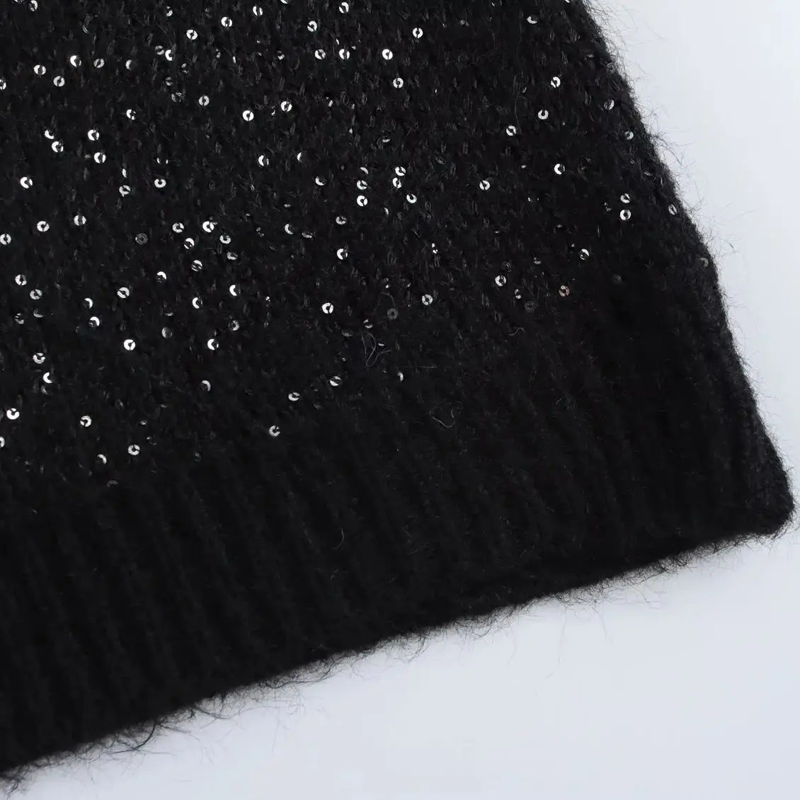 SEQUIN KNITTED SWEATER VEST