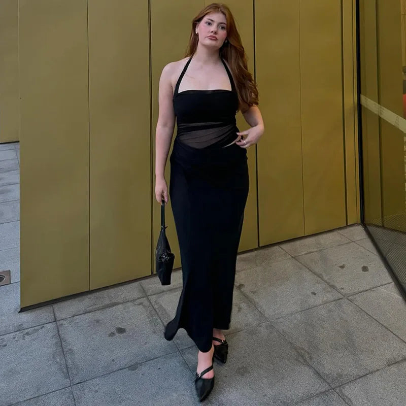ELEONORA MESH MAXI DRESS