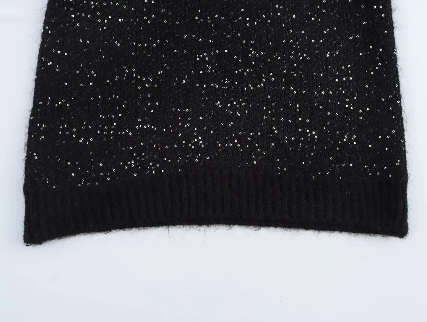 SEQUIN KNITTED SWEATER VEST