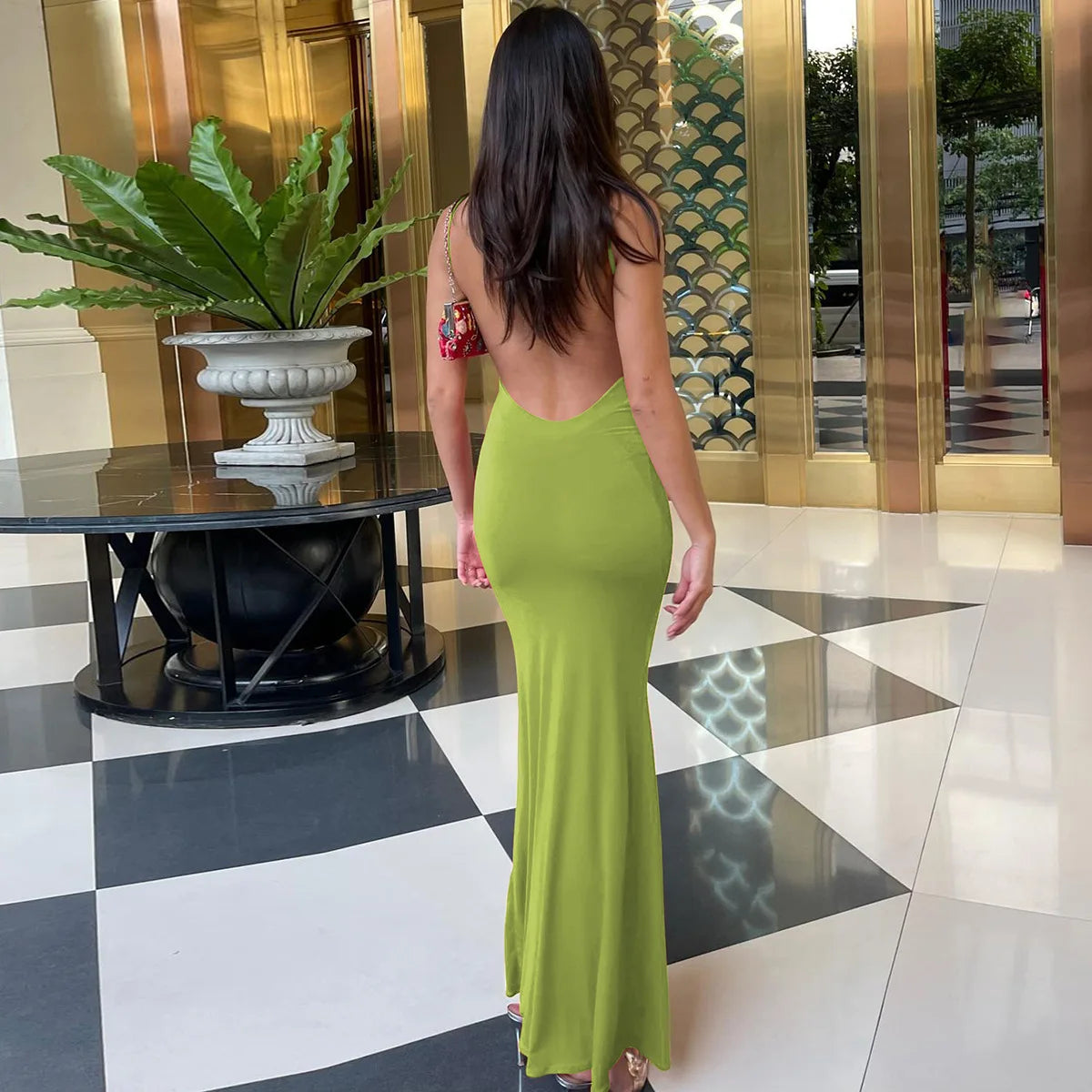 ELBA BACKLESS MAXI DRESS