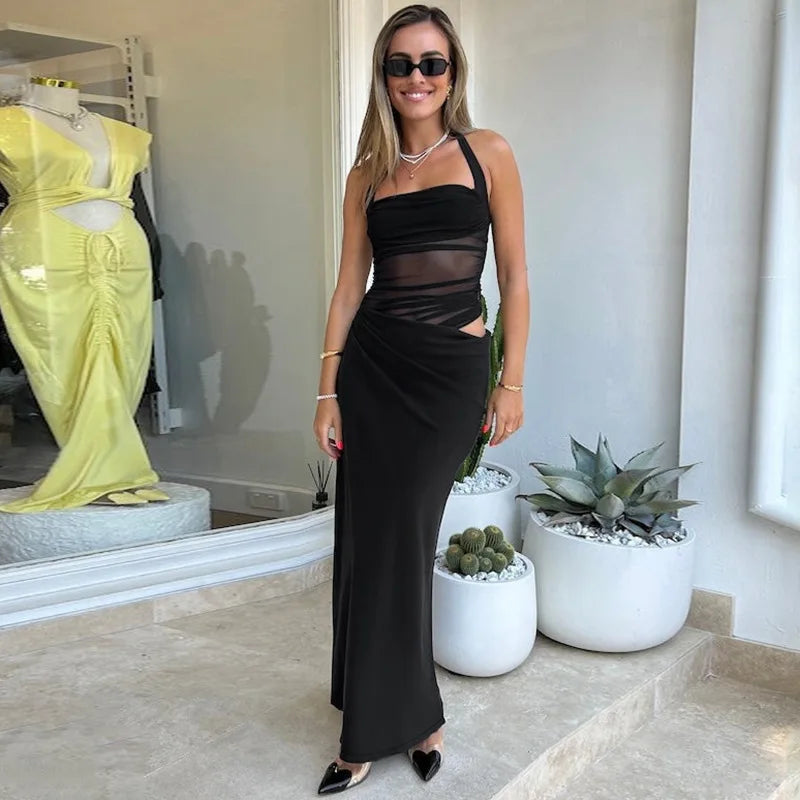 ELEONORA MESH MAXI DRESS