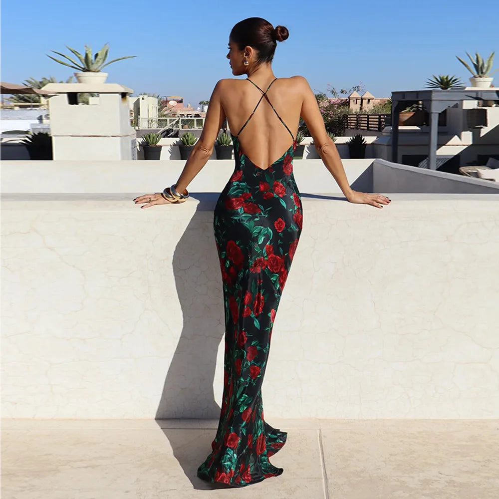 JULIA FLORAL MAXI DRESS
