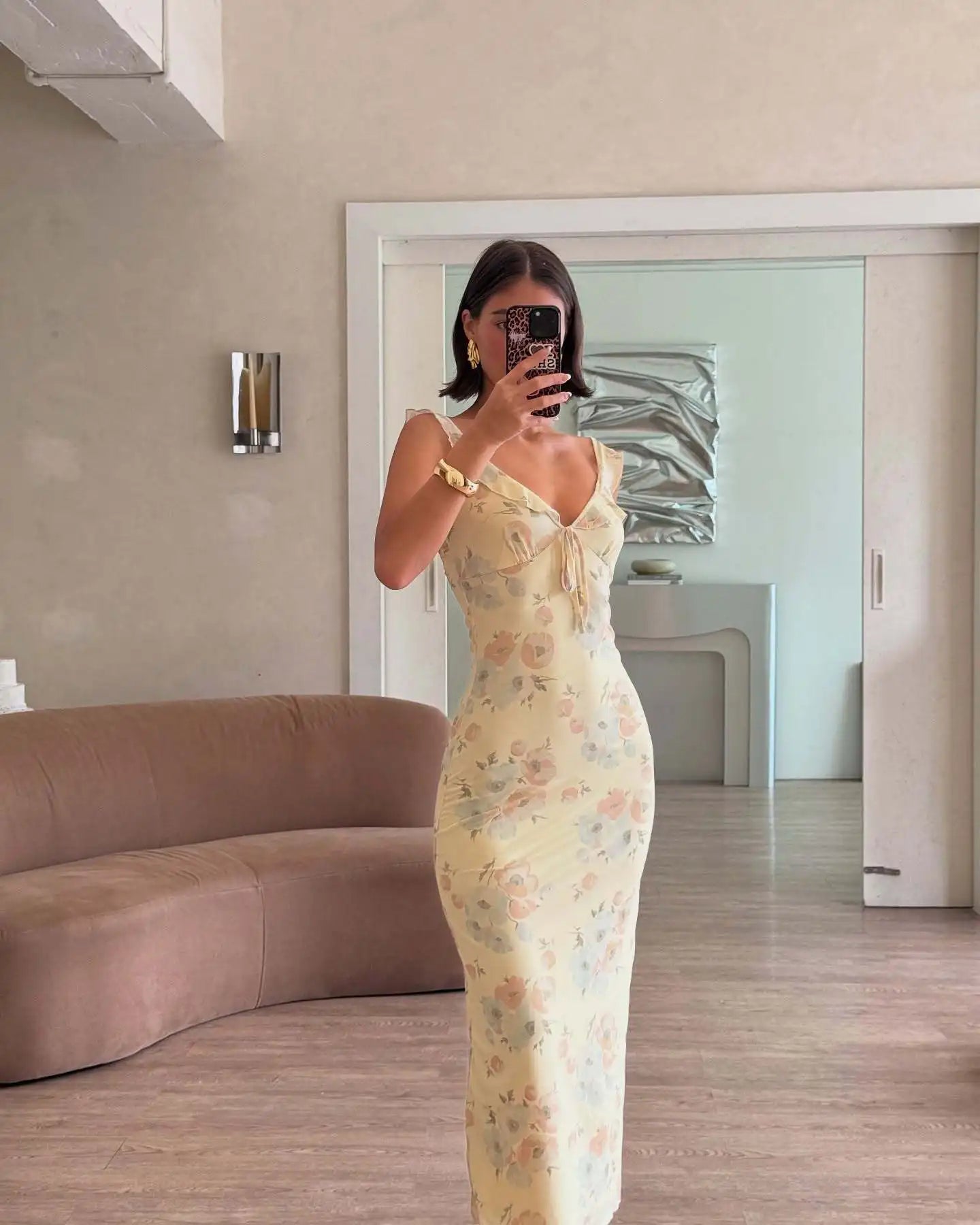 SEMANA FLORAL MAXI DRESS