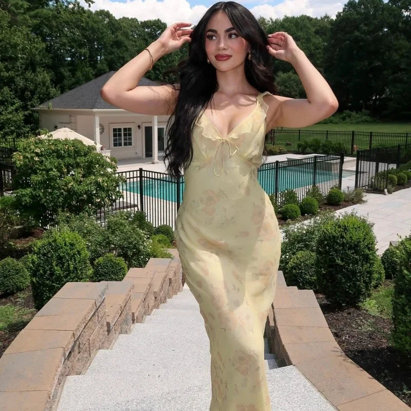 SEMANA FLORAL MAXI DRESS