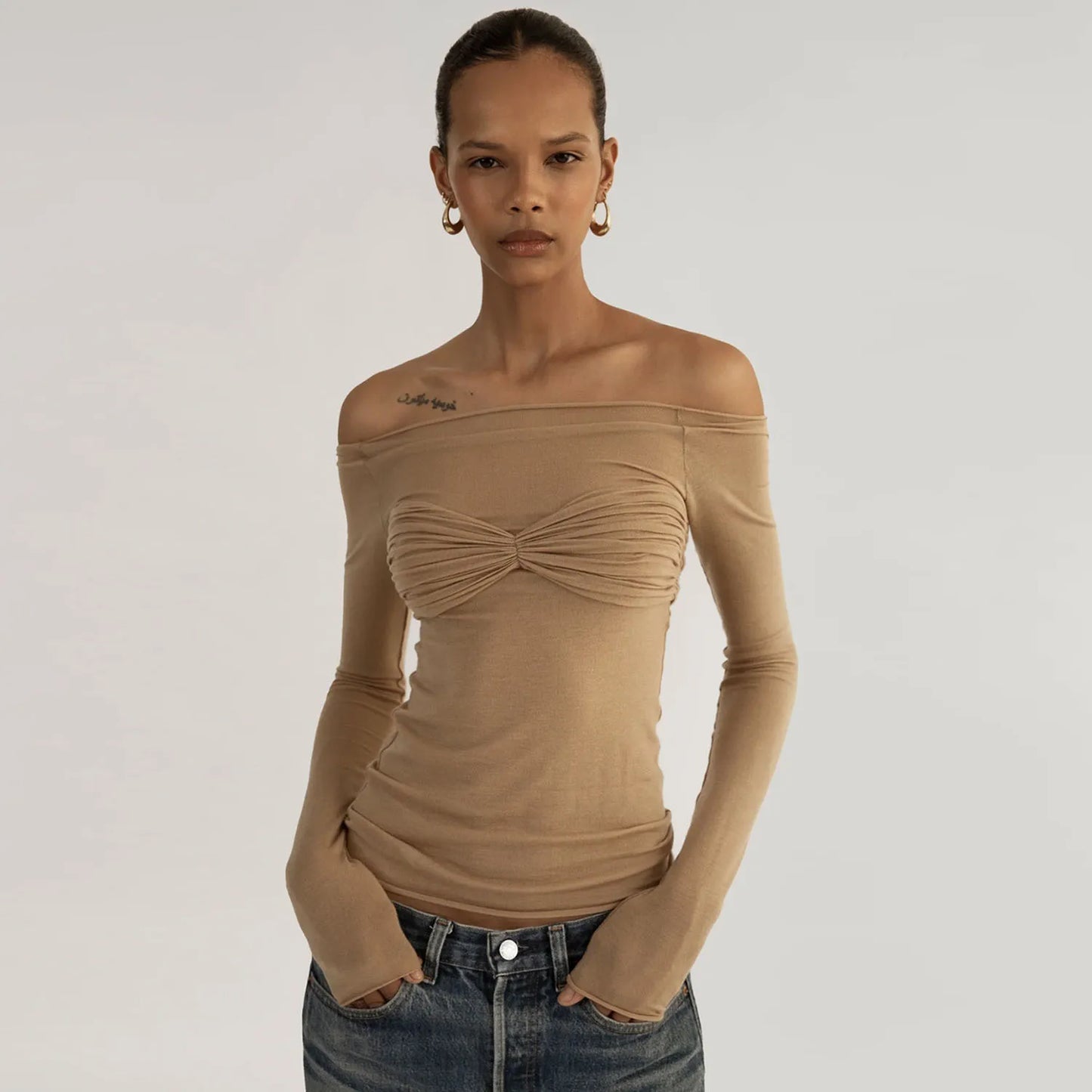 OLIVETTE KNIT TOP