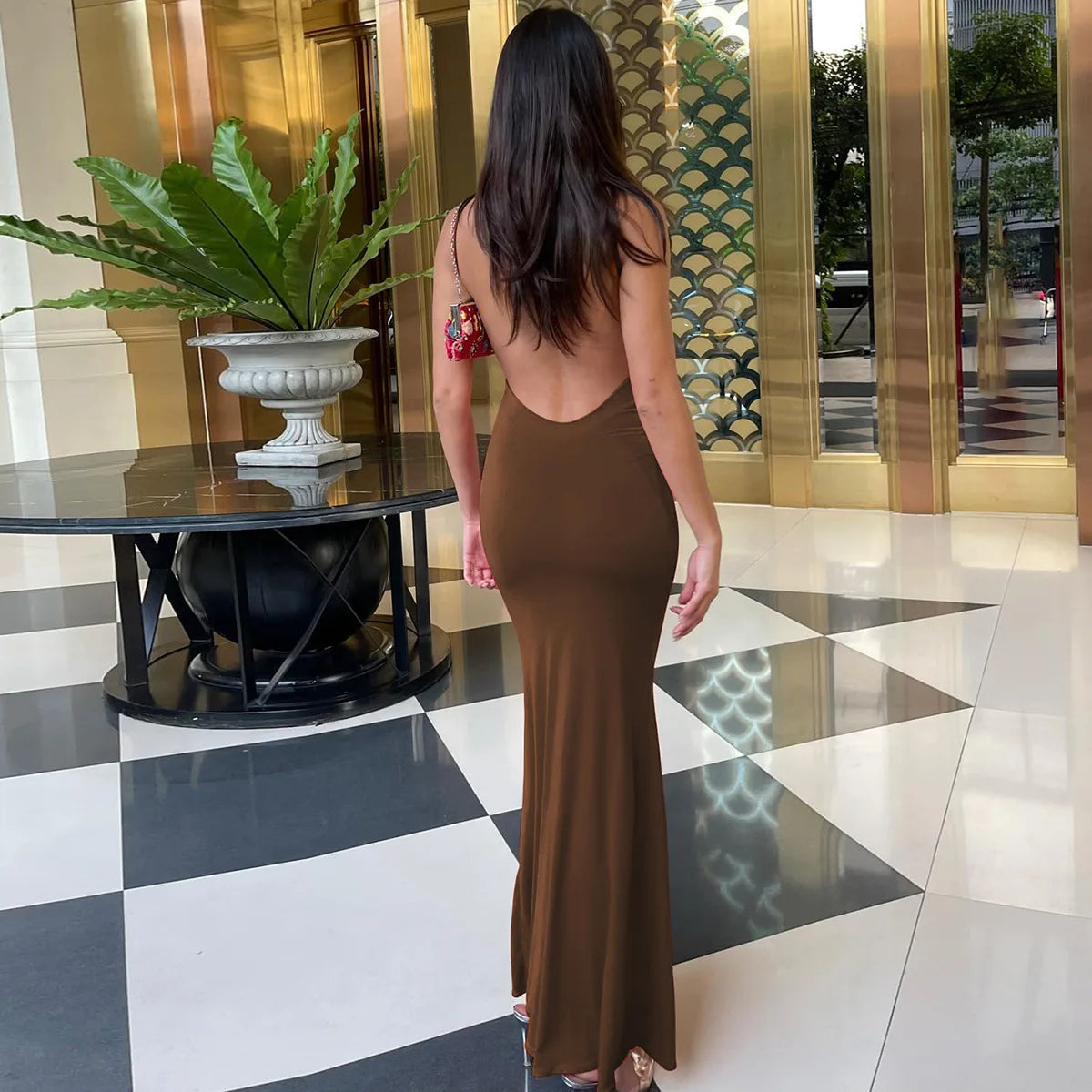 ELBA BACKLESS MAXI DRESS