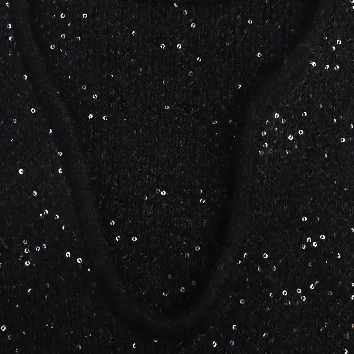 SEQUIN KNITTED SWEATER VEST