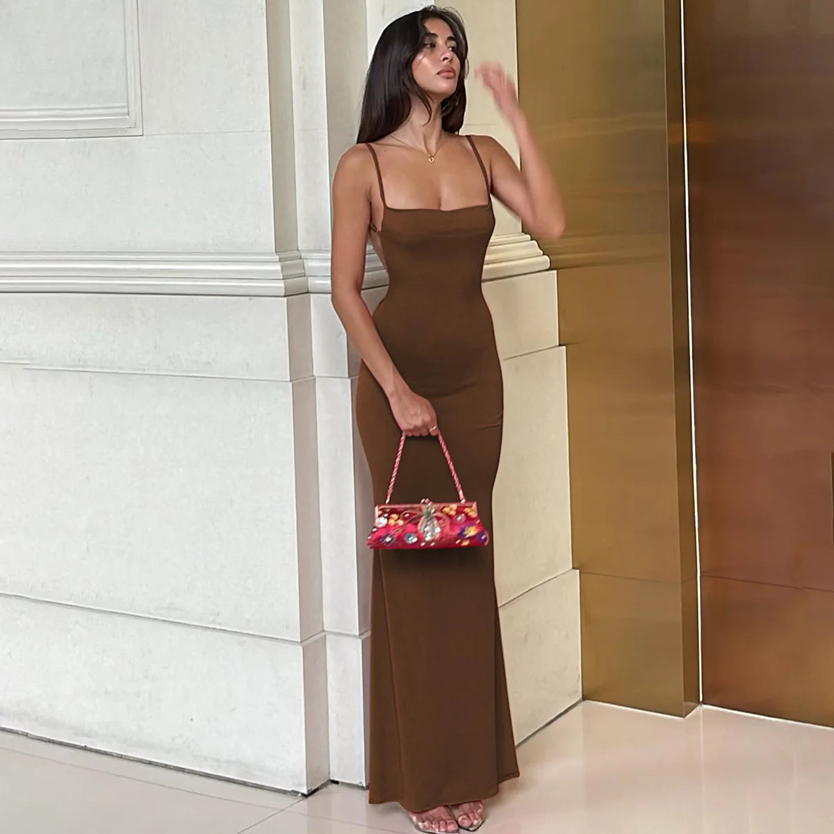 ELBA BACKLESS MAXI DRESS