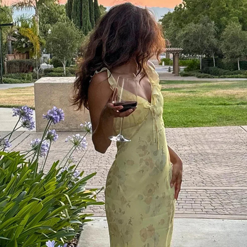 SEMANA FLORAL MAXI DRESS