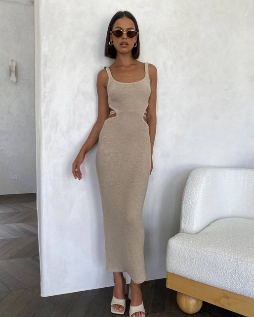 DARIA KNITTED MIDI DRESS