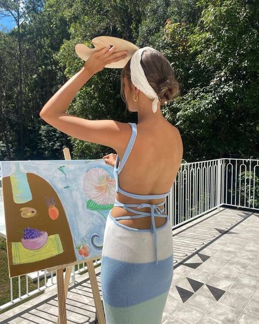 DARIA KNITTED MIDI DRESS