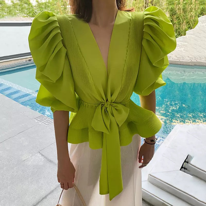 ZOSIA RUFFLE BLOUSE