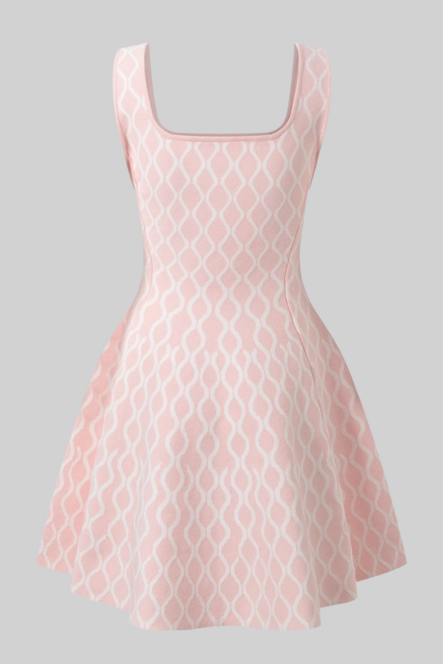 NALA PLAID MINI DRESS BABY PINK
