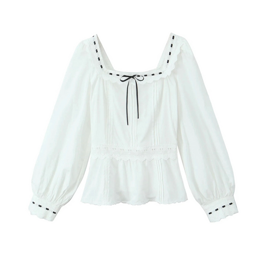 MAIA RIBBON BLOUSE