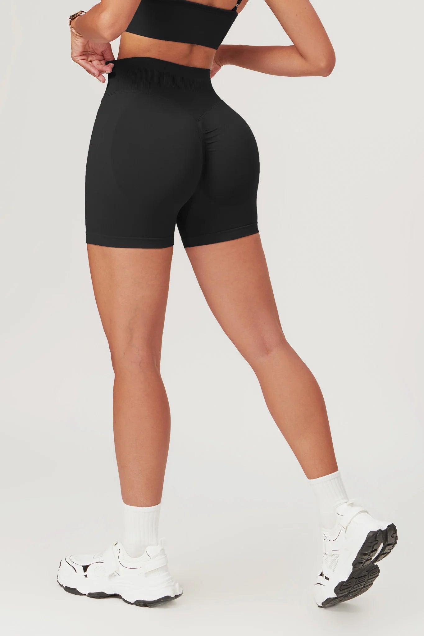 Alexa Top Shorts Sports Set Black
