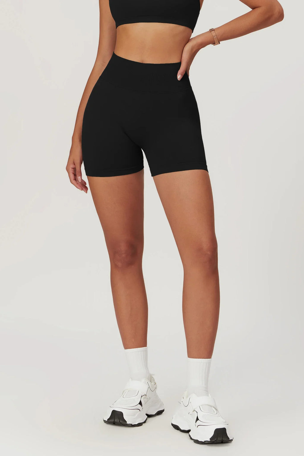 Alexa Top Shorts Sports Set Black
