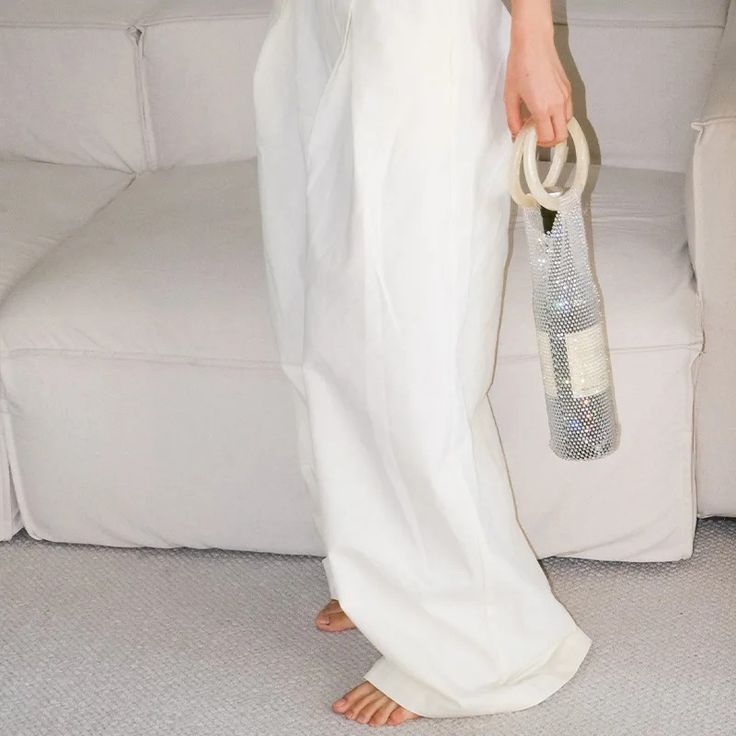 DIAMANTE WINE BAG