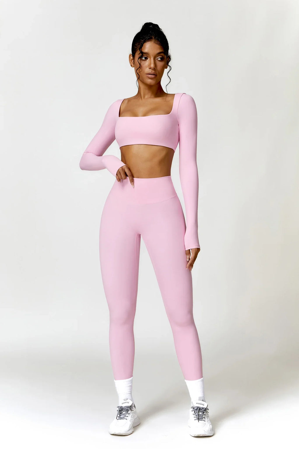 Alexa Top Leggings Sports Set Pink