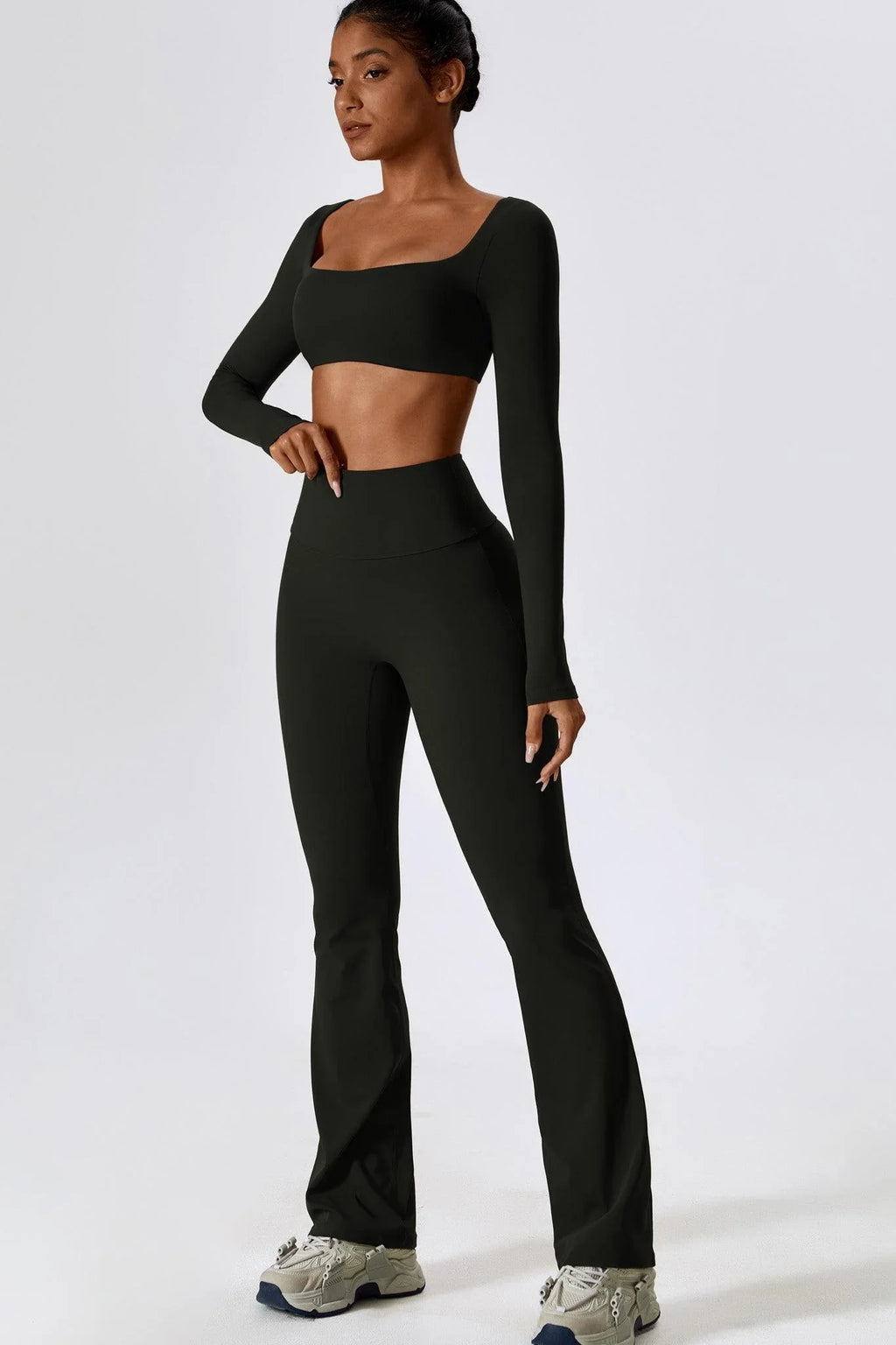 Alexa Top Leggings Sports Set Black