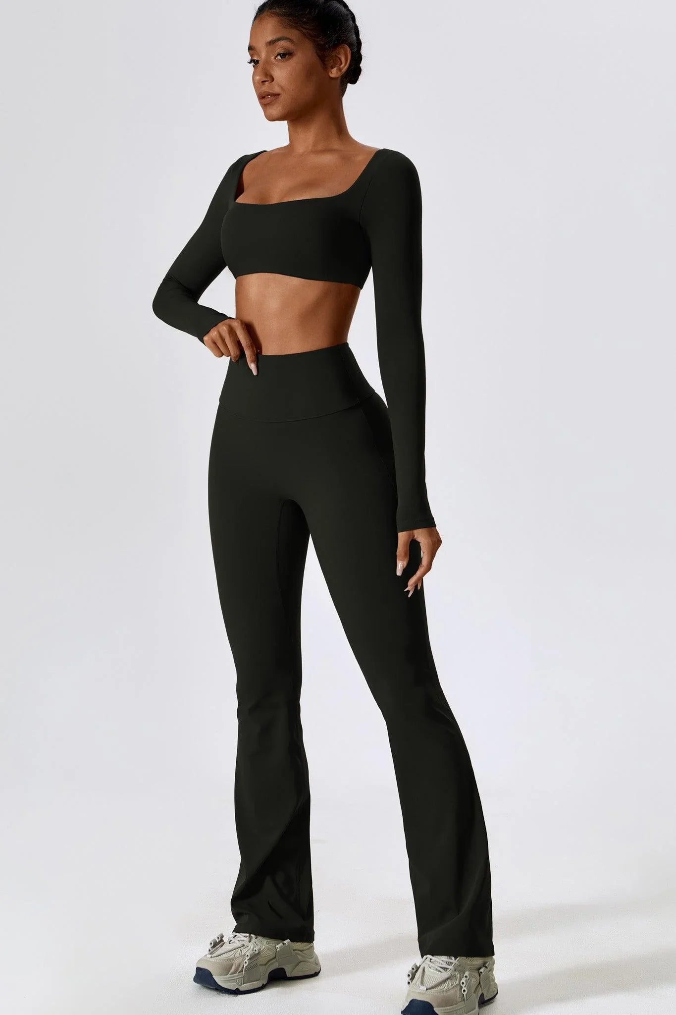 Alexa Top Leggings Sports Set Black
