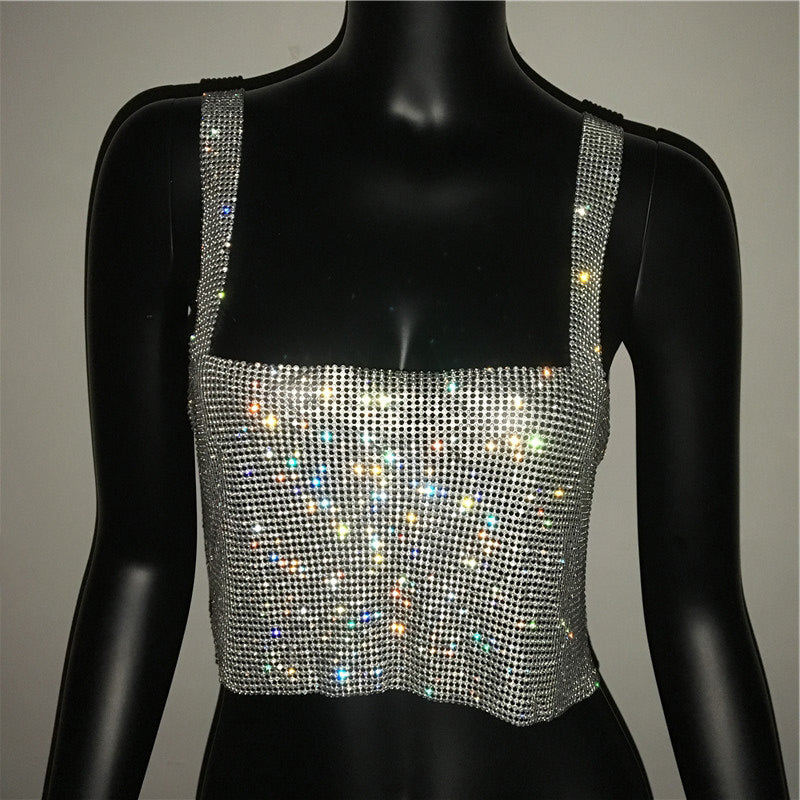 STEELA RHINESTONE TOP