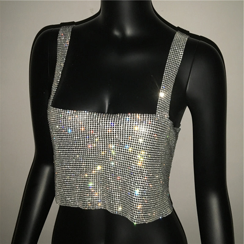 STEELA RHINESTONE TOP