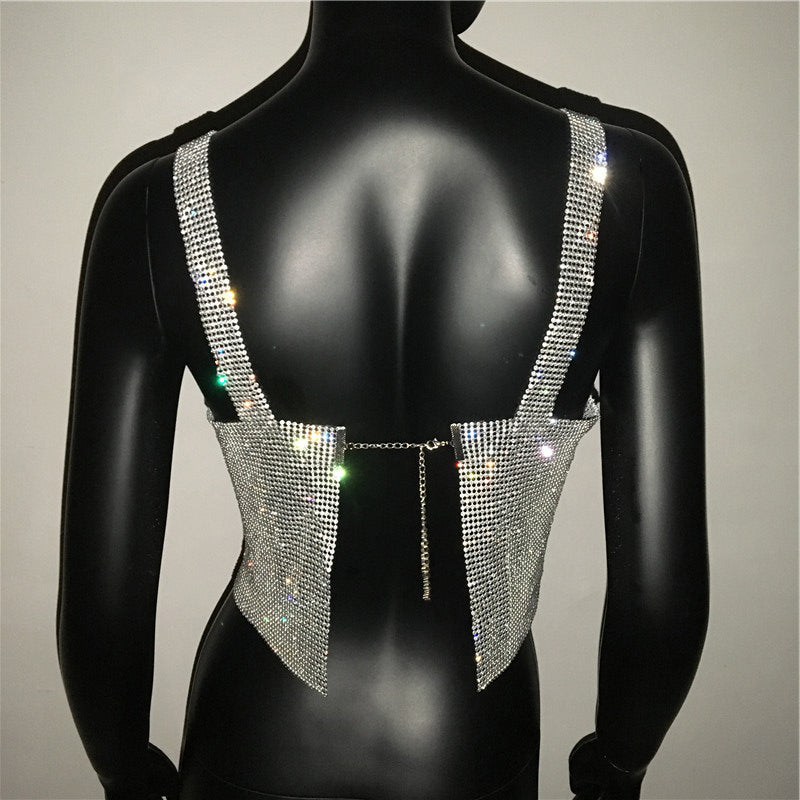 STEELA RHINESTONE TOP