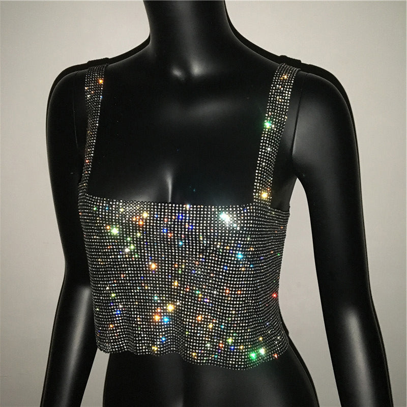 STEELA RHINESTONE TOP