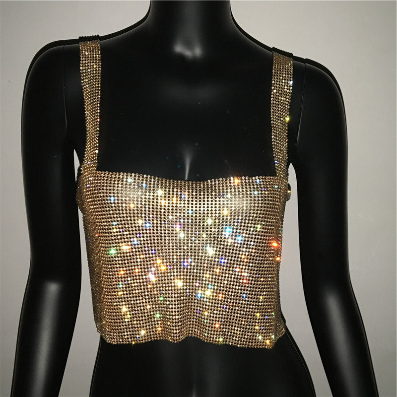 STEELA RHINESTONE TOP