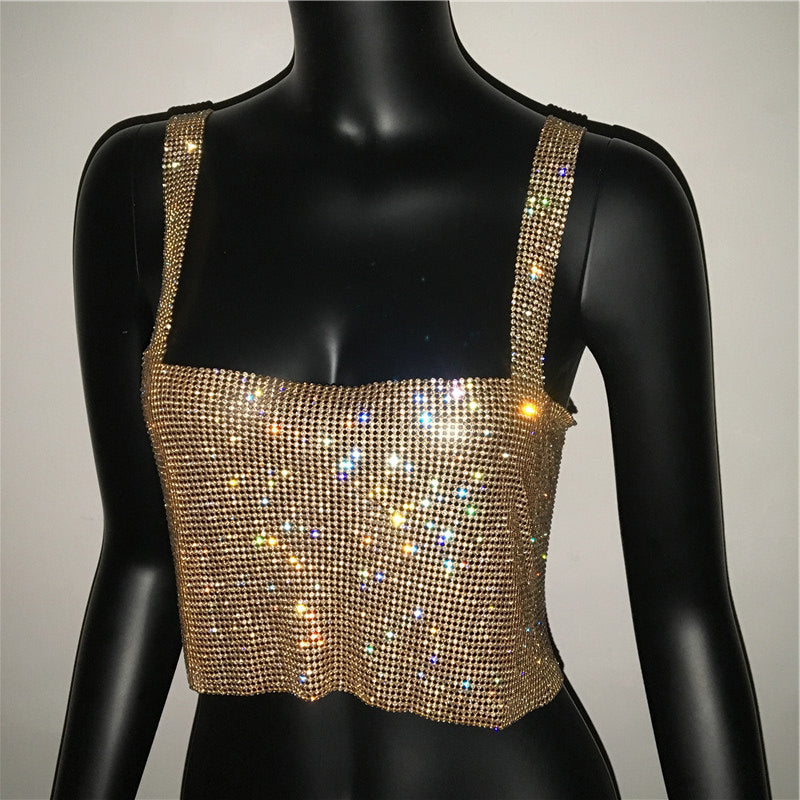 STEELA RHINESTONE TOP