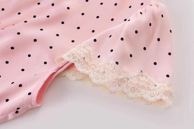 MARGOT POLKA DOT SATIN DRESS