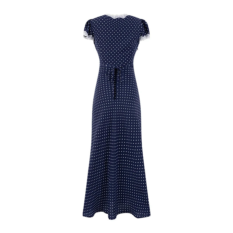 DINA POLKA DOT MIDI DRESS