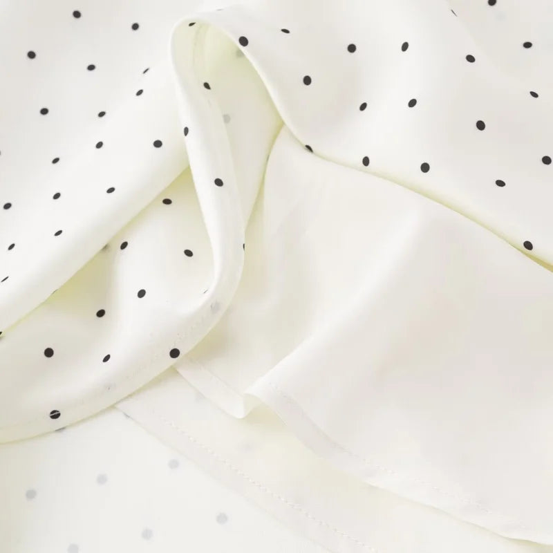MARGOT POLKA DOT SATIN DRESS