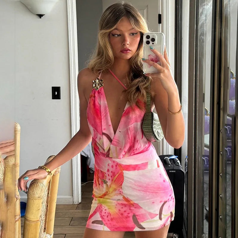 KAREN FLORAL MINI DRESS