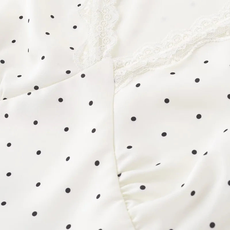 MARGOT POLKA DOT SATIN DRESS