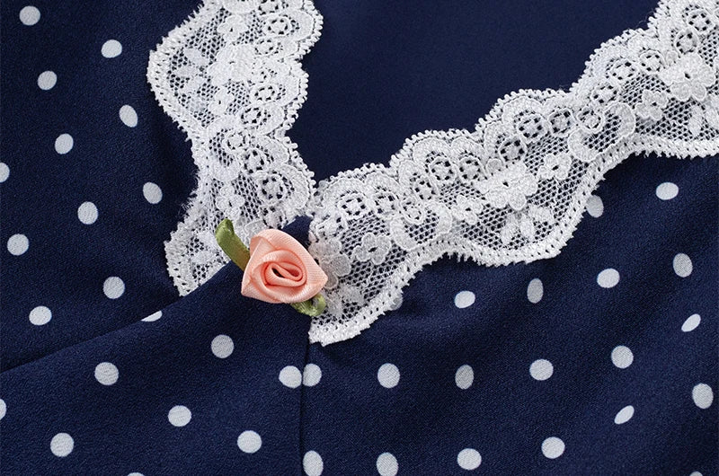 DINA POLKA DOT MIDI DRESS