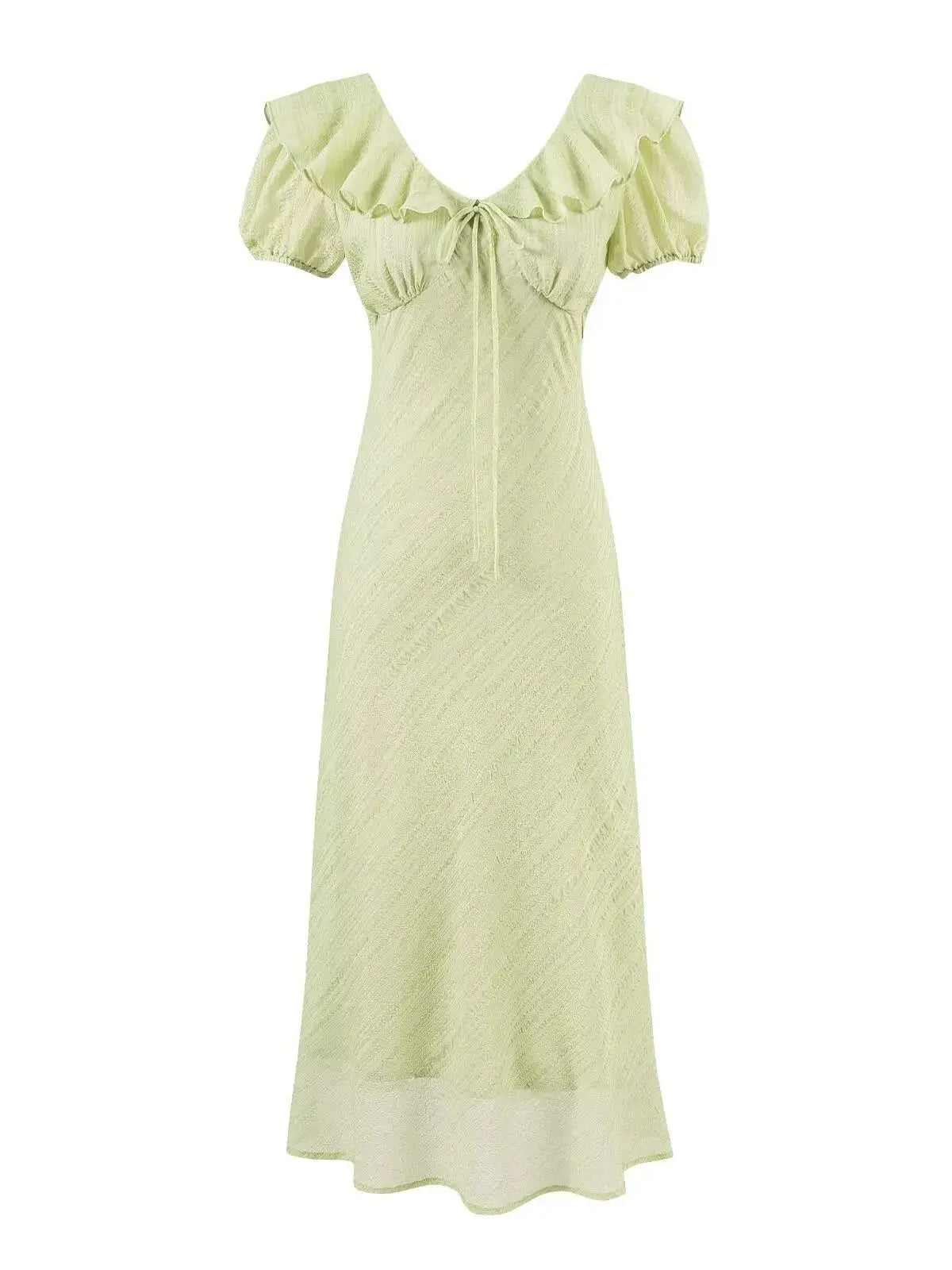 LETO POLKA DOT SATIN DRESS