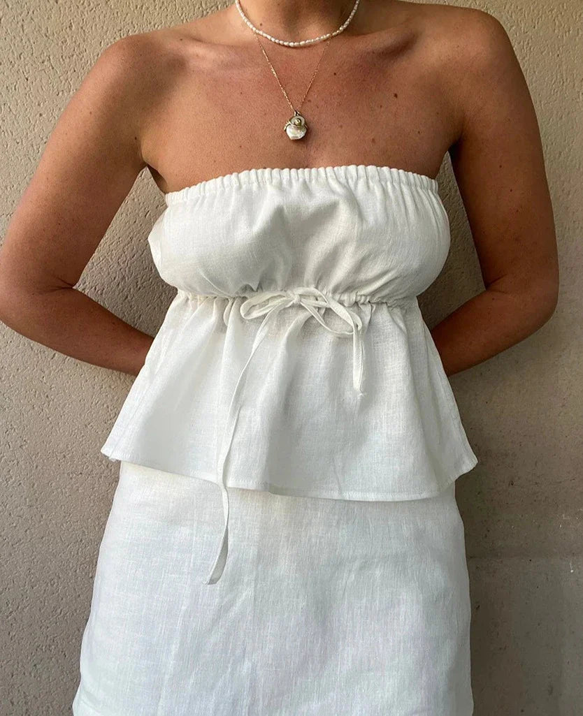 KRISTEN LINEN TWO PIECE SET