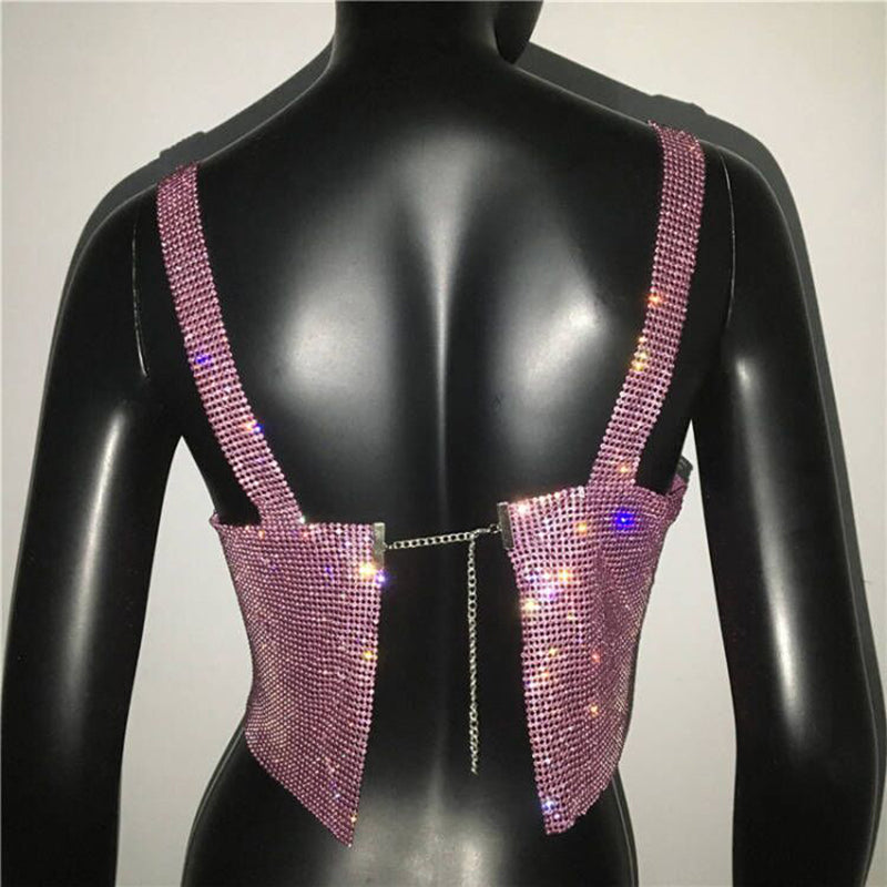 STEELA RHINESTONE TOP