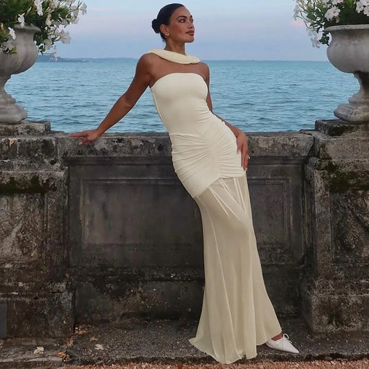 DEZIREI OFF SHOULDER MAXI DRESS