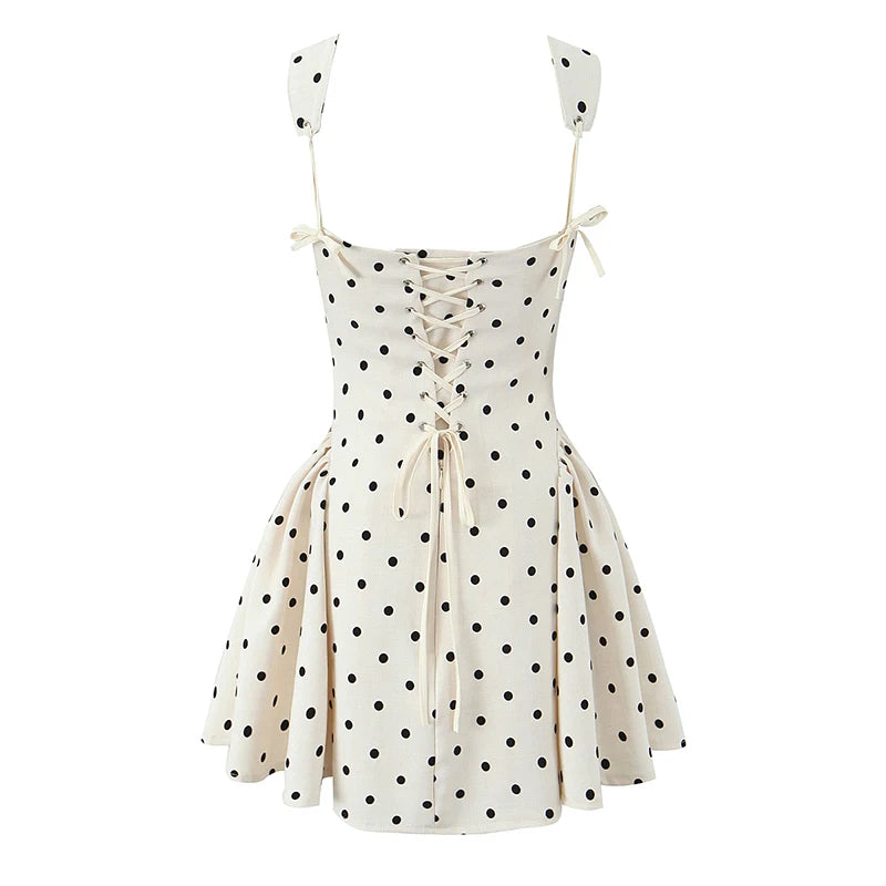 EMILY POLKA DOT MINI DRESS