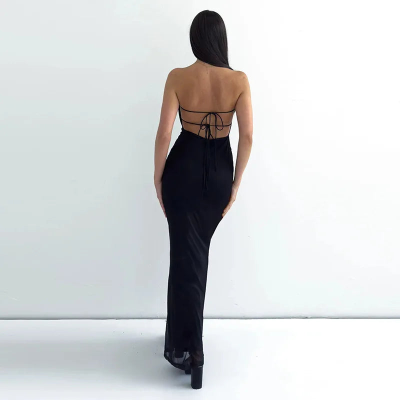 LELI OFF SHOULDER MAXI DRESS
