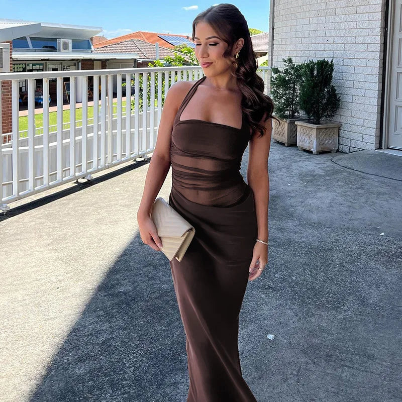 ELEONORA MESH MAXI DRESS